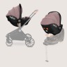 Lionelo Moxie i-Size set κάθισμα αυτοκινήτου 40-87cm & περιστρεφόμενη βάση isofix Pink Mauve