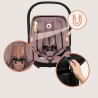 Lionelo Moxie i-Size set κάθισμα αυτοκινήτου 40-87cm & περιστρεφόμενη βάση isofix Pink Mauve
