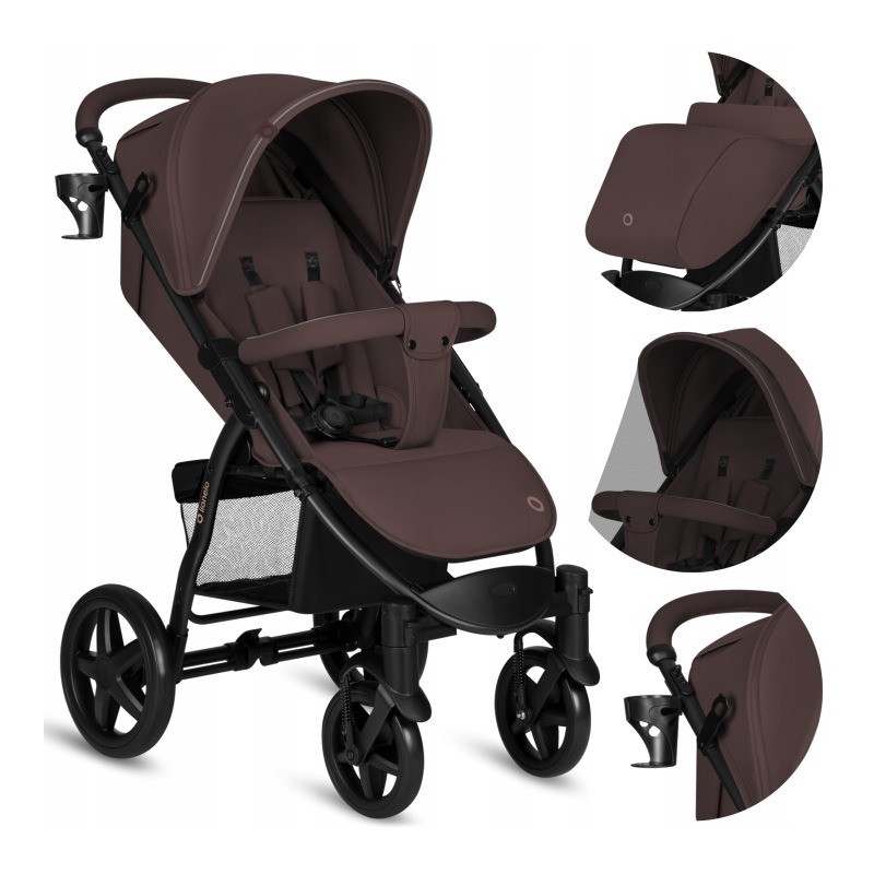 Lionelo Annet Plus Βρεφικό Καρότσι έως 22kg Brown Chocolate
