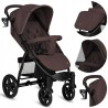 Lionelo Annet Plus Βρεφικό Καρότσι έως 22kg Brown Chocolate