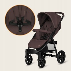 Lionelo Annet Plus Βρεφικό Καρότσι έως 22kg Brown Chocolate