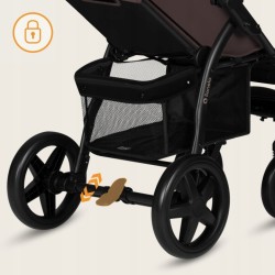 Lionelo Annet Plus Βρεφικό Καρότσι έως 22kg Brown Chocolate