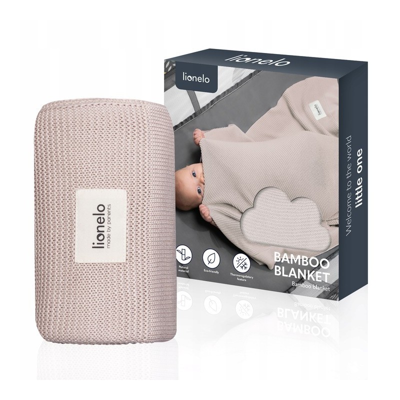 Lionelo Bamboo Κουβέρτα 75Χ100 Beige Sand