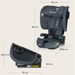 Lionelo Nelly i-Size isofix κάθισμα αυτοκινήτου 76-150cm/9-36kg Blue Navy