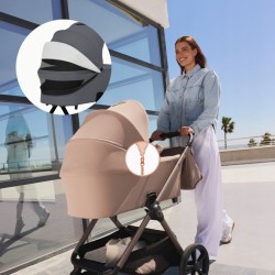 Lionelo Carmine Καρότσι Βρεφικό 3 σε 1 έως 22kg Gray Stone
