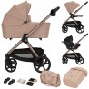 Lionelo Carmine Καρότσι Βρεφικό 3 σε 1 έως 22kg Beige Sand