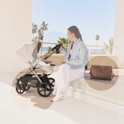 Lionelo Carmine Καρότσι Βρεφικό 3 σε 1 έως 22kg Beige Sand