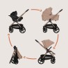Lionelo Carmine Καρότσι Βρεφικό 3 σε 1 έως 22kg Beige Sand