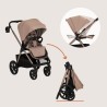 Lionelo Carmine Καρότσι Βρεφικό 3 σε 1 έως 22kg Beige Sand