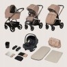 Lionelo Carmine Καρότσι Βρεφικό 3 σε 1 έως 22kg Beige Sand
