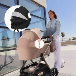 Lionelo Carmine Καρότσι Βρεφικό 3 σε 1 έως 22kg Black Onyx