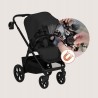 Lionelo Carmine Καρότσι Βρεφικό 3 σε 1 έως 22kg Black Onyx