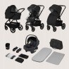 Lionelo Carmine Καρότσι Βρεφικό 3 σε 1 έως 22kg Black Onyx