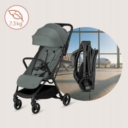 Lionelo Agia Auto Fold Καρότσι Ταξιδίου έως 22kg Green Sage