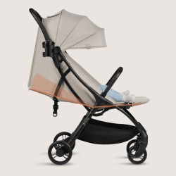 Lionelo Agia Auto Fold Καρότσι Ταξιδίου έως 22kg Beige Sand