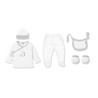 Interbaby Dinosaur Σετ Δώρου 5 τμχ (0-6 μηνών) White-Grey