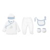 Interbaby Dinosaur Σετ Δώρου 5 τμχ (0-6 μηνών) White-Blue
