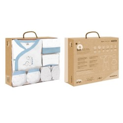 Interbaby Dinosaur Σετ Δώρου 5 τμχ (0-6 μηνών) White-Blue