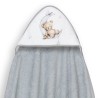 Interbaby Bear Μπουρνούζι Κάπα & Καπέλο Μπάνιου Grey