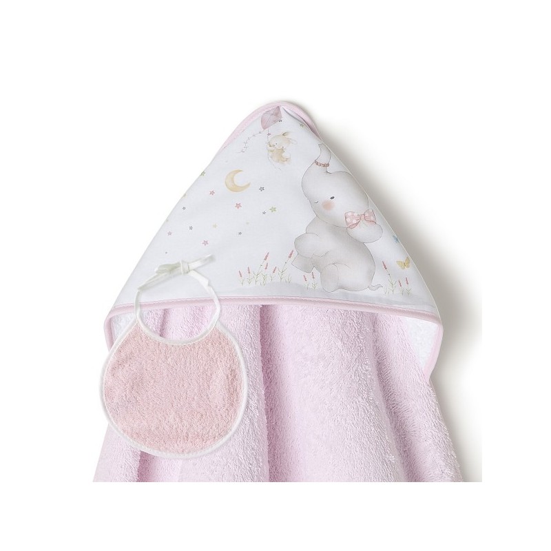Interbaby Elefante Μπουρνούζι Κάπα Pink