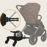 Lionelo Buggy Board Σκαλάκι Καροτσιού Με Κάθισμα Black Onyx