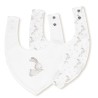 Interbaby Σαλιάρα Bandana Σετ 2 Τεμ Bunny Grey