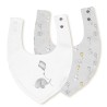 Interbaby Σαλιάρα Bandana Σετ 2 Τεμ Elephant Grey