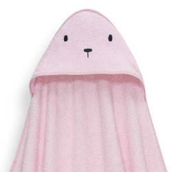 Interbaby Bear Σετ Μπουρνούζι & Πανάκι Παρηγοριάς Μουσελίνας Pink