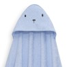 Interbaby Bear Σετ Μπουρνούζι & Πανάκι Παρηγοριάς Μουσελίνας Blue