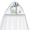 Interbaby Dino Μπουρνούζι Κάπα & Καπέλο Μπάνιου White-Grey
