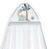 Interbaby Dino Μπουρνούζι Κάπα & Καπέλο Μπάνιου White-Green
