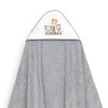 Interbaby Jirafa Elefante Μπουρνούζι Κάπα & Σαλιάρα Grey