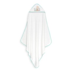 Interbaby Jirafa Elefante Μπουρνούζι Κάπα & Σαλιάρα White-Green