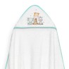 Interbaby Jirafa Elefante Μπουρνούζι Κάπα & Σαλιάρα White-Green