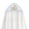 Interbaby Jirafa Elefante Μπουρνούζι Κάπα & Σαλιάρα White-Blue