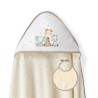 Interbaby Jirafa Elefante Μπουρνούζι Κάπα & Σαλιάρα Beige