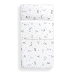 Interbaby Koala Set Σεντόνια Φανέλα White/Pink
