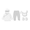 Interbaby Bear Σετ Δώρου 5 τμχ (0-6 μηνών) Grey