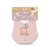 Interbaby Σαλιάρα Σιλικόνης Dino Pink