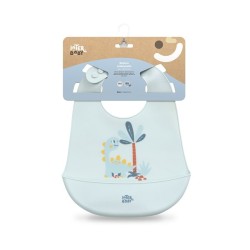 Interbaby Σαλιάρα Σιλικόνης Dino Blue