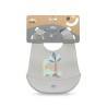 Interbaby Σαλιάρα Σιλικόνης Dino Grey