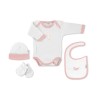 Don Algodon Bunny Σετ Δώρου 5 τμχ (0-6 μηνών) Pink