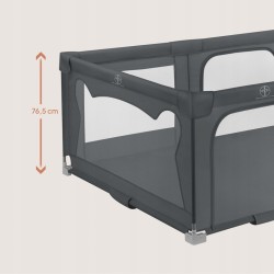 Lionelo Florence Easy Fold Πάρκο 150X180cm Gray Graphite