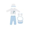 Interbaby Paracaidas Σετ Δώρου 5 τμχ (0-6 μηνών) Pink