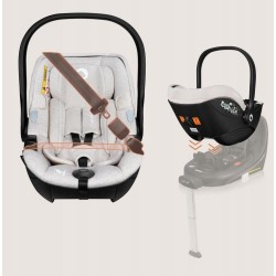 Lionelo Moxie i-Size set κάθισμα αυτοκινήτου 40-87cm & περιστρεφόμενη βάση isofix Black Carbon