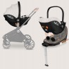 Lionelo Moxie i-Size set κάθισμα αυτοκινήτου 40-87cm & περιστρεφόμενη βάση isofix Black Carbon