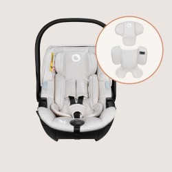 Lionelo Moxie i-Size set κάθισμα αυτοκινήτου 40-87cm & περιστρεφόμενη βάση isofix Black Carbon
