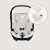 Lionelo Moxie i-Size set κάθισμα αυτοκινήτου 40-87cm & περιστρεφόμενη βάση isofix Black Carbon