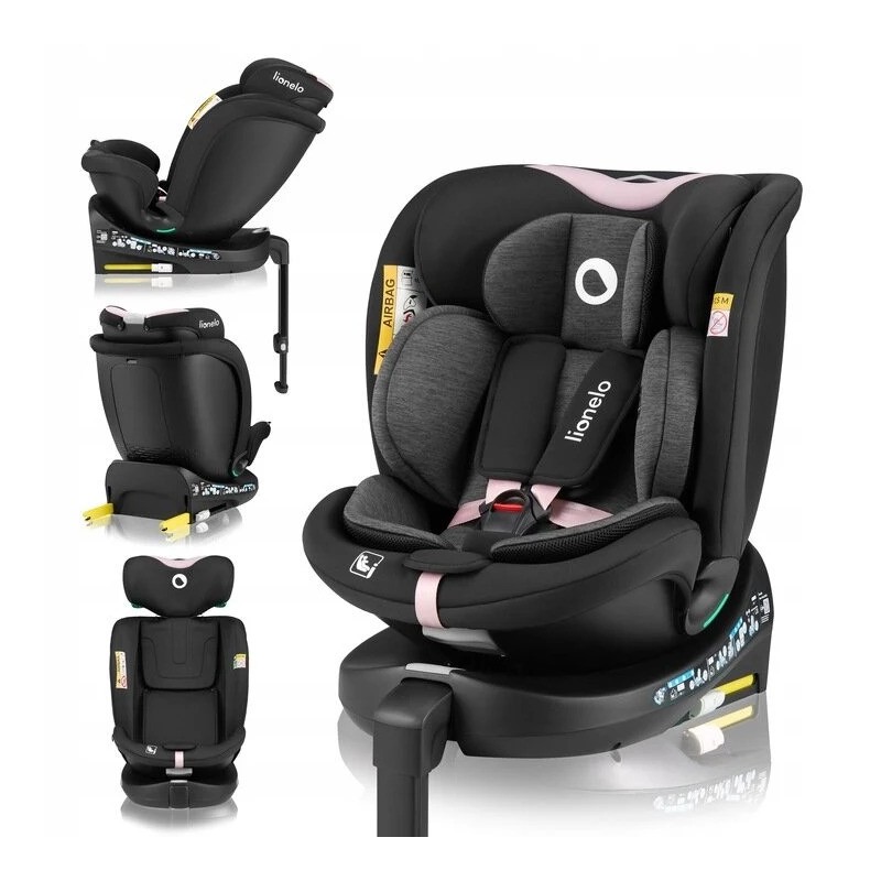 Lionelo Navy i-Size κάθισμα αυτοκινήτου 40-150 cm isofix Black Pink