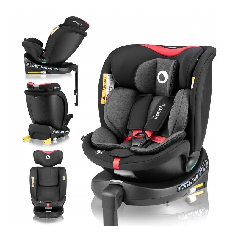 Lionelo Navy i-Size κάθισμα αυτοκινήτου 40-150 cm isofix Black Red